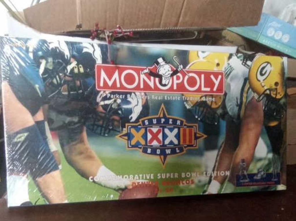 UNOPENED SUPER BOWL 32 MONOPOLY GAME