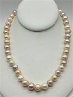 Sterling Luxurious Freshwater Pearl Necklace