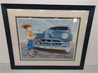 Early 50s Pontiac Numbered Print