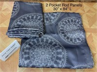 2 Rod Pocket Panels (30" x 84")