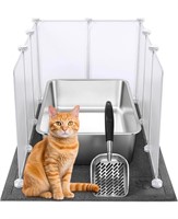 $116 Large Giant Stainless Steel Litter Box