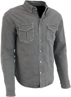 Milwaukee Leather MPM1621 Men's Grey Flannel Bikee