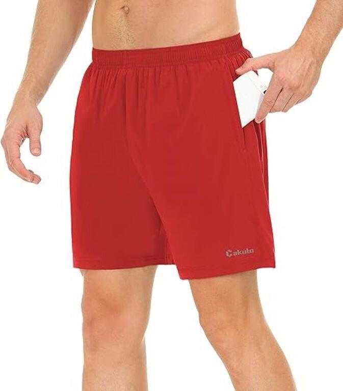 Small - Cakulo Men's 5 Inch Running Tennis Shorts