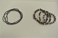 Seed Bead Necklace and Bracelet Trio