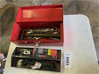Tool Box, Hammer, Misc. Wrenches, Allen Wrench, Co