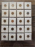 Estate lot of wheat pennies