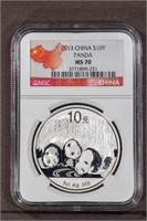 2013 10Y Panda NGC MS70