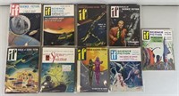 9pc 1954-63 If Worlds Of Science Fiction Books