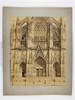 ANTIQUE PHOTOGRAPH - CATHEDRAL BUILDING