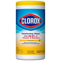 Lingettes/Wipes Clorox 75 unités/75 wipes