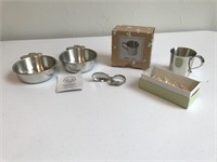 Pewter Baby Cups, Dishes & Spoons
