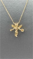 10k Necklace w/Angel Pendant