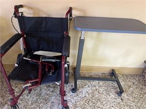 Wheelchair and Tray Table