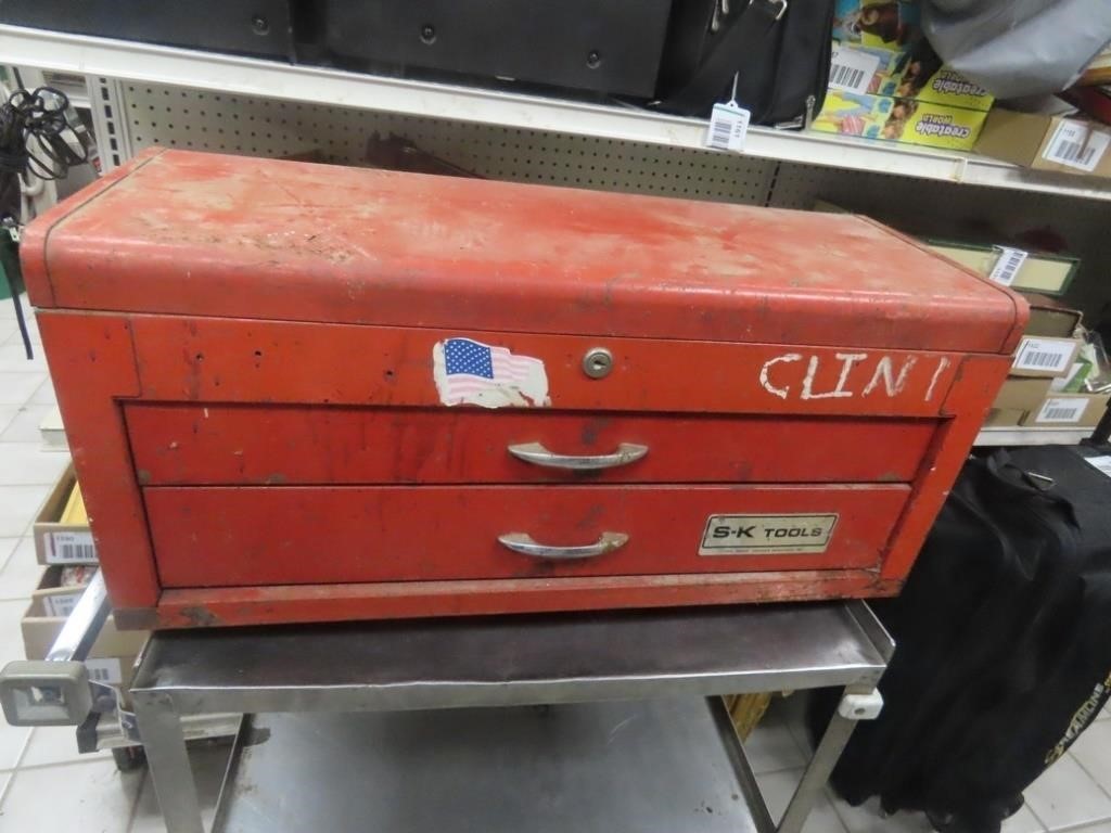 S&K Red tool box. Metal.