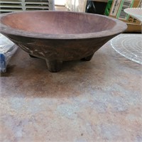Carved Wood Bowl   NICE
