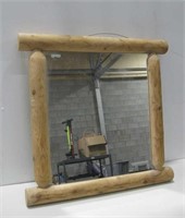 27"x 27" Wood Framed Mirror