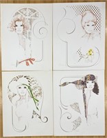 4 William Tara Lithographs