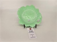 Fenton Jadeite Leaf Dish