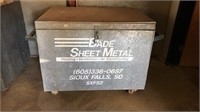 Metal Cart with Lid and Locking Unit