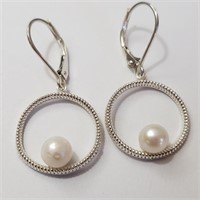 $100 Silver Freshwater Pearl Earrings