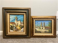 2 Small Orginal Oil Paintings, Signed