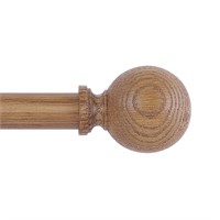 Wood Curtain Rods for Windows 48 to 84 Inch,1 Inch