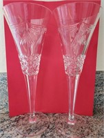 B - PAIR OF WATERFORD CRYSTAL FLUTES (B9)