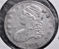 1834 BUST HALF DOLLAR XF