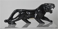 Oynx Jaguar Figurine 8"l