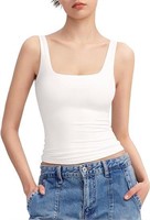 PUMIEY Women's Square Neck Tank
