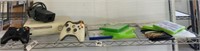 XBOX 360 GAME UNIT AND GAMES