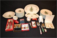 25+ pcs Nikko Christmas Dishes & Other Decorations