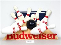 Vintage Budweiser 3D Bowling Sign (No Ship)