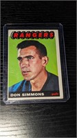 1965 66 Topps Hockey Don Simmons #88