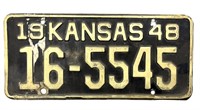 1957 Kansas License Plate