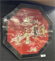 Antique Japanese 3-D Framed Artwork.