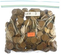 Bag Incl. 3 Lbs 10.6 Oz. of Lincoln Wheat Cents
