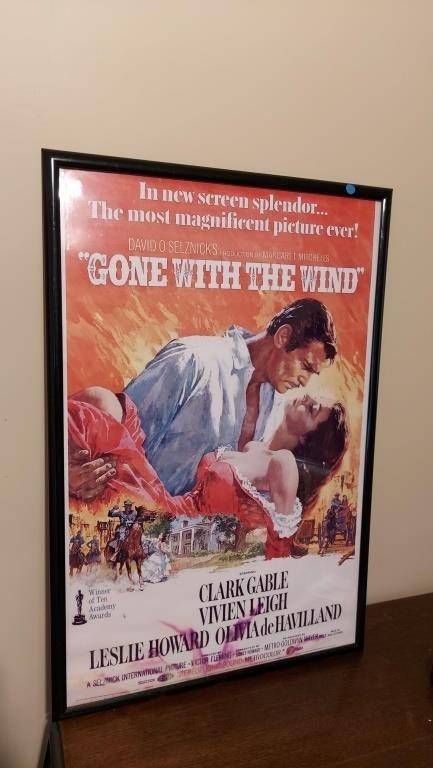 35x27in gone with wind poster