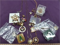 Masonic freemasons Shriners Jewelry Lot #1