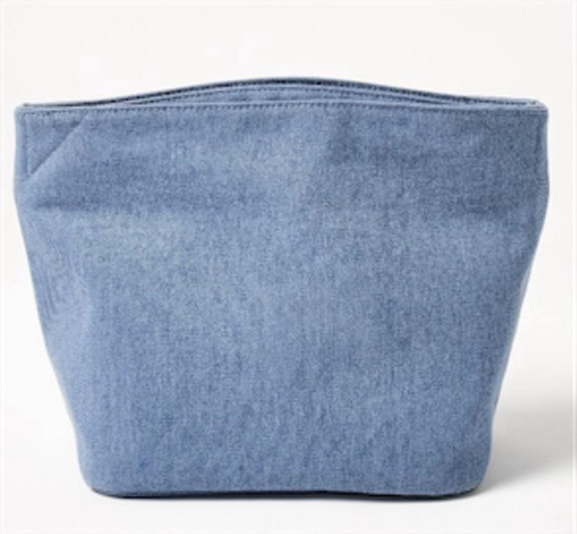 Cotton Lunch Tote Blue - Figmint