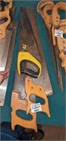 Trio of hand saws