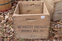 Mt Valley Orchard Boones Mill VA Crate