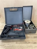 SOLDERING GUN, SOLDERING REEL AND METAL BOX WITH