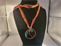 Handmade tree of life necklace