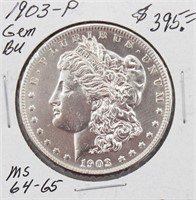 1903-P Morgan Silver Dollar Coin BU