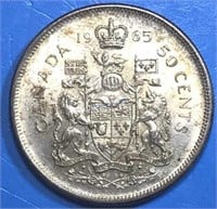 1965 50 Cents Silver Canada