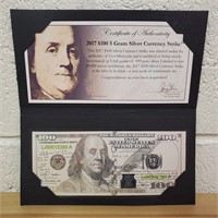 2017 $100 5 Gram Silver Currency Strike