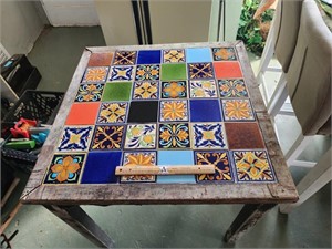 Vintage Colorful Table