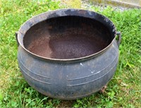 Old cast iron kettle