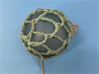 3" Glass ball with original netting Japanese